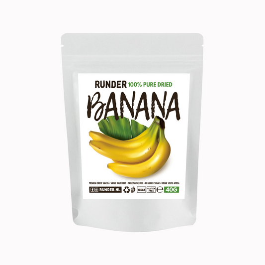 5 x Air Dried Banana Snack Packs 40g