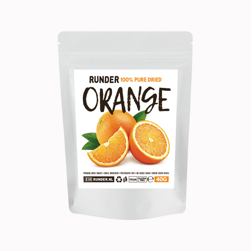 5 x Air Dried Orange Snack Packs 40g