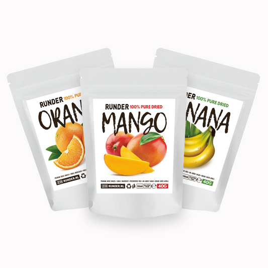 3 x Air Dried Fruit Snack Packs Mixed 40g