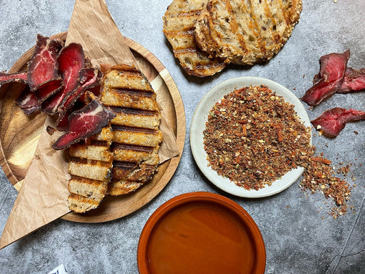 Make this easy biltong powder Dukkah.