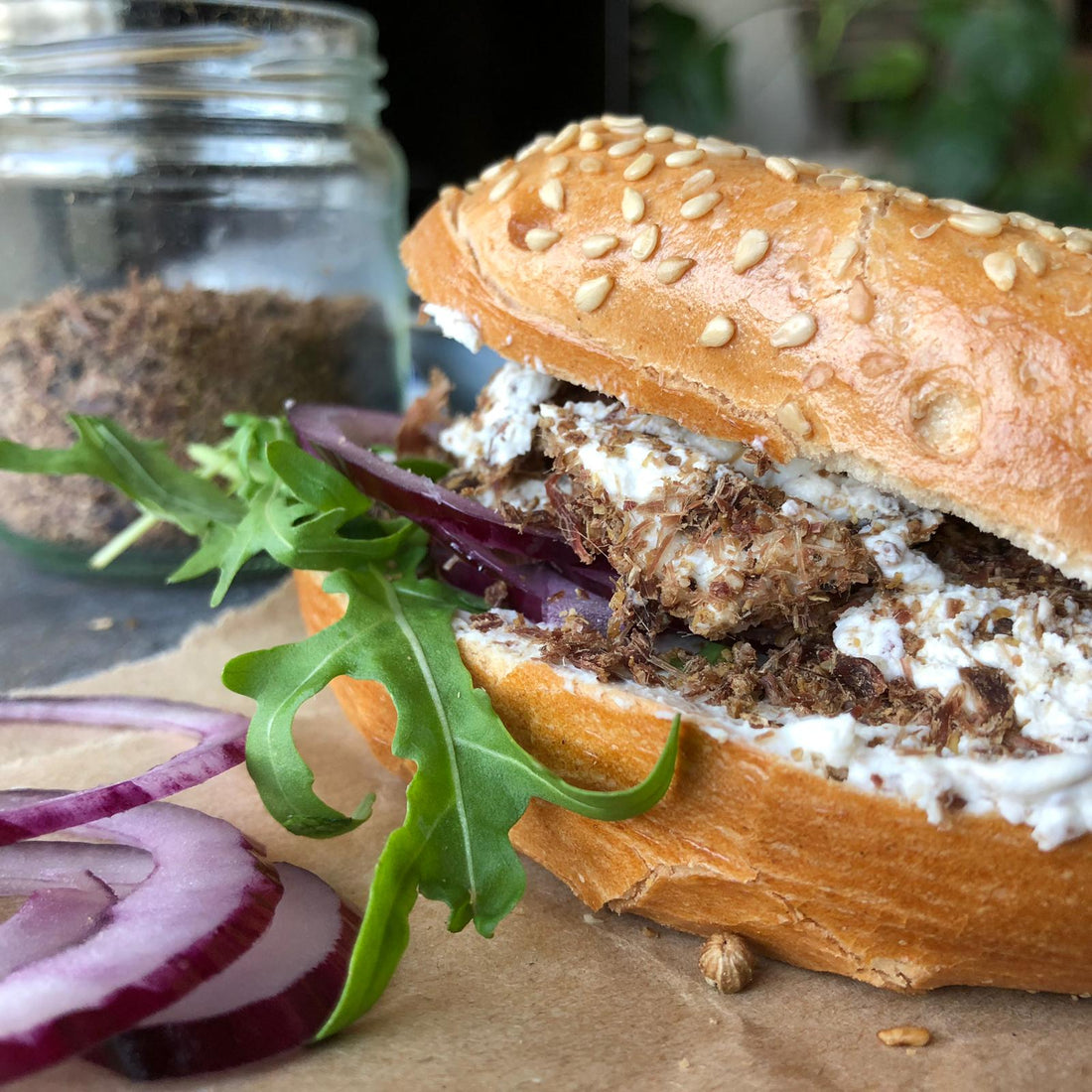 Runder Biltong Breakfast Bagel - Runder Biltong 