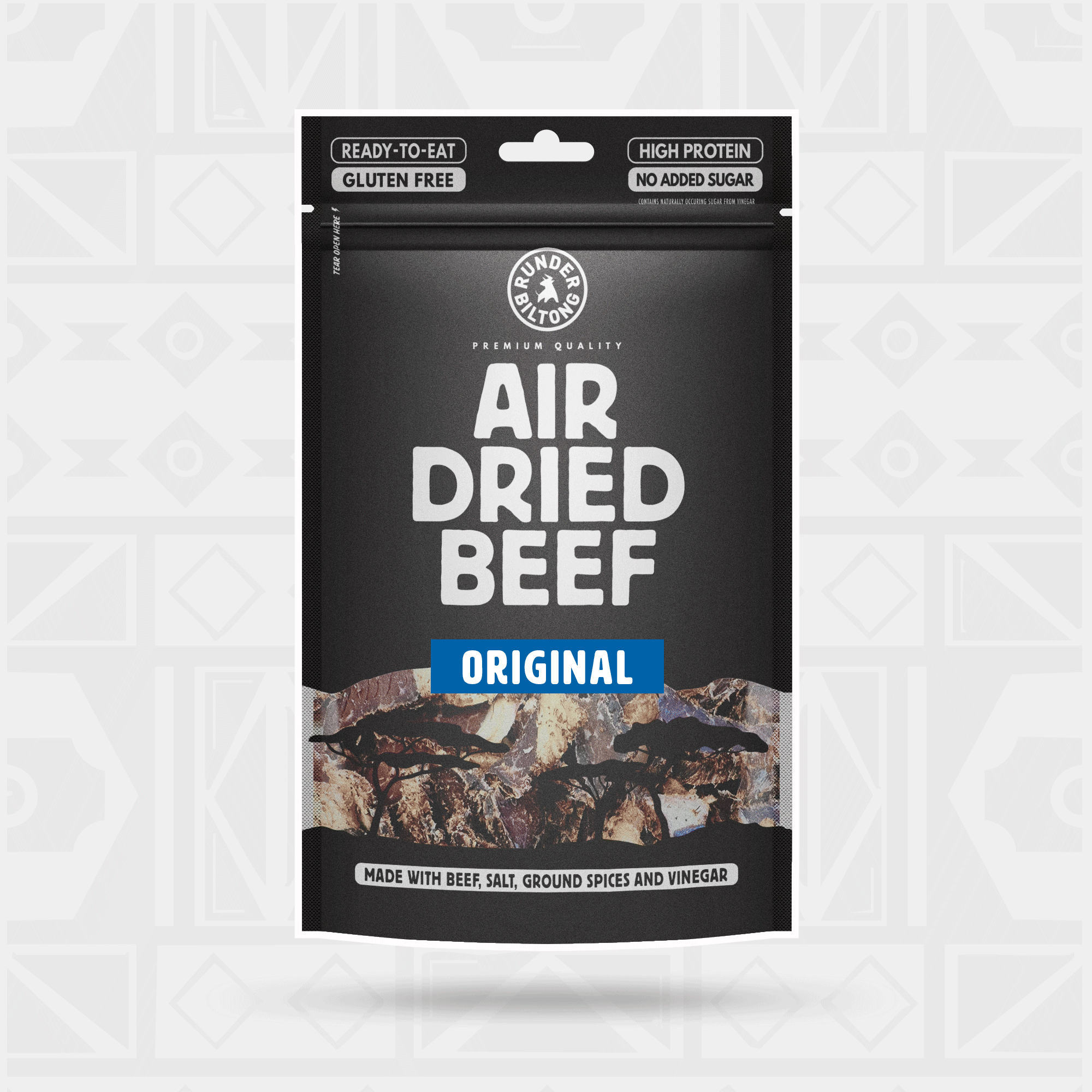 Fatty beef biltong chunks 150g — juicy bite-size South African air-dried beef