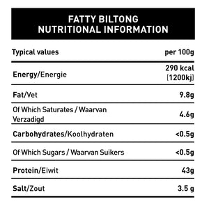 Biltong Whole Fat Spicy 500g